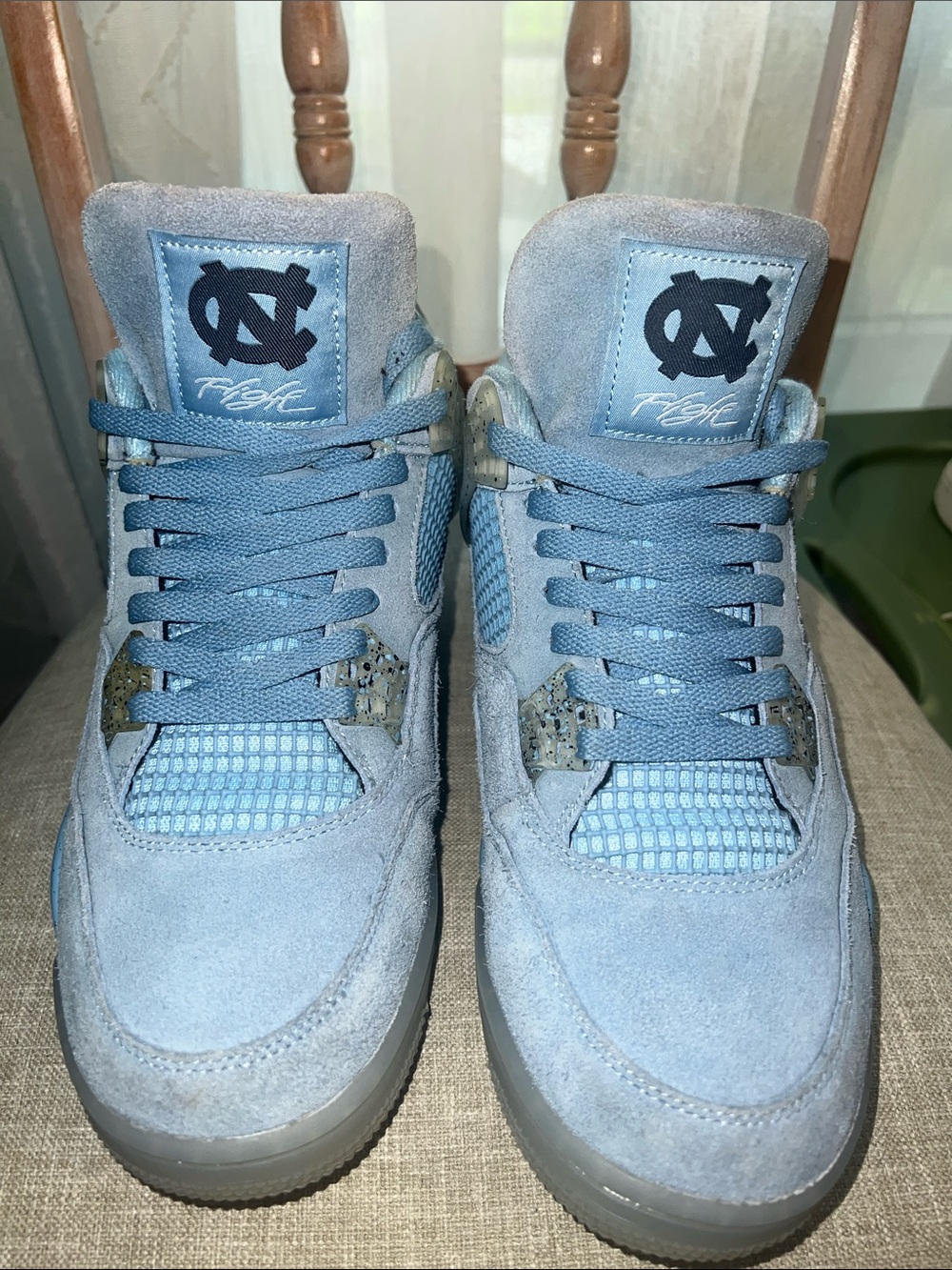 Jordan Men's Sky Blue Suede High-Top Sneakers